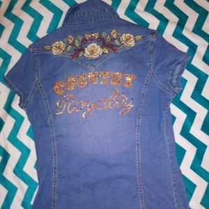 Country Royalty Jean Top